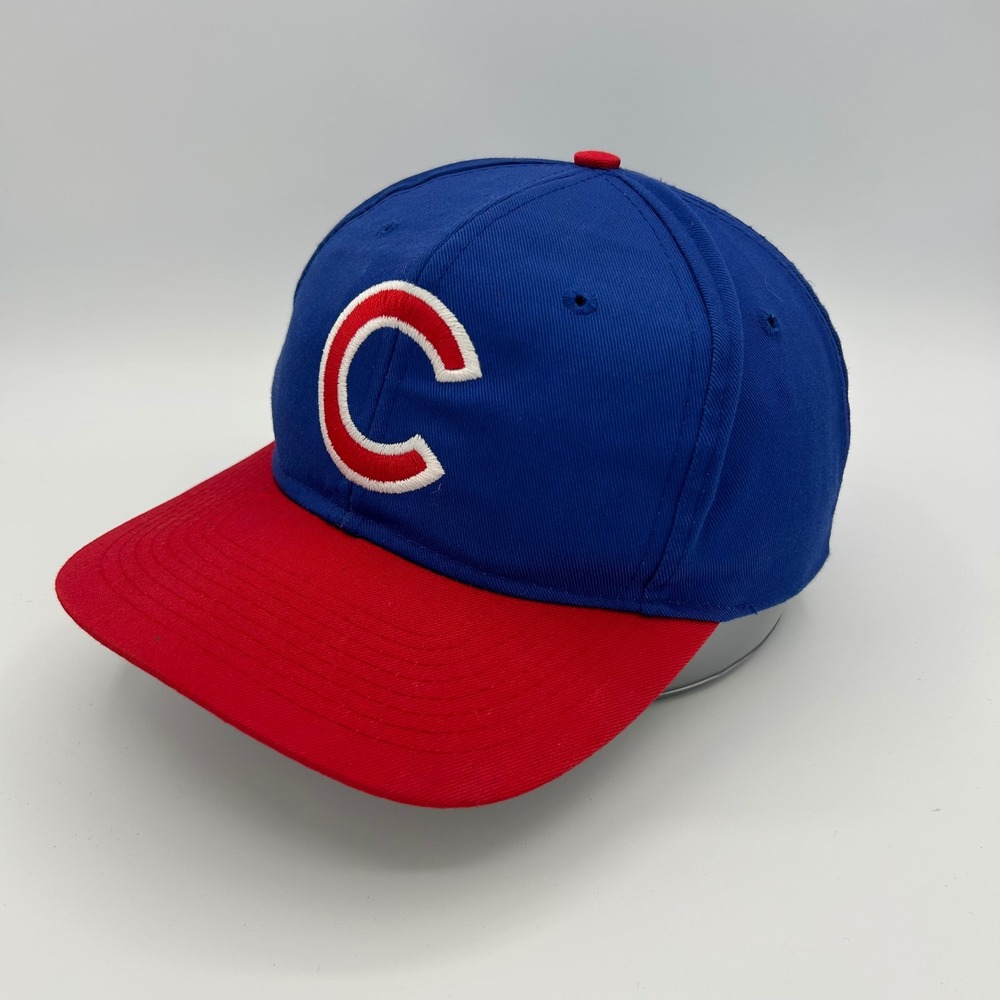 Chicago Cubs Hat Logo 7 Unisex OSFM Blue Red Snapback MLB Sporty Vintage